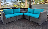 Blue Dasher ~ Solid Core ~ 2x2 Corner table Sectional and Coffee Table