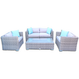 Blue Dasher ~ Solid Core ~ 2 Chair, Love Seat and Coffee Table