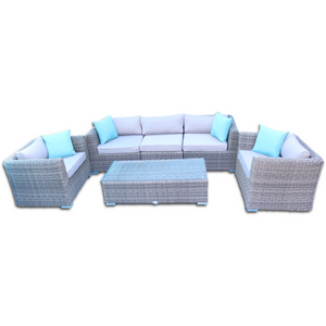 Blue Dasher ~ Solid Core ~ 2 Chair, Sofa and Coffee Table