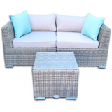 BLUE DASHER LOVE SEAT