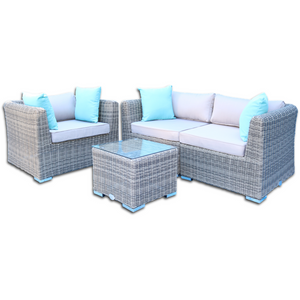 Blue Dasher Love Seat and Arm Chair 