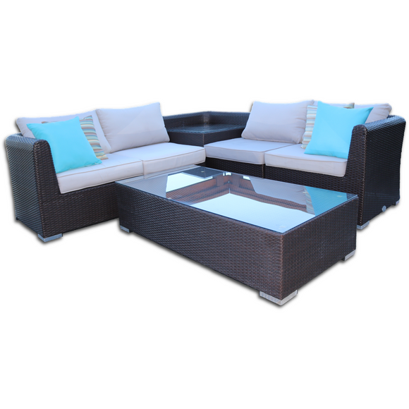 JuneBug ~ Solid Core ~ 2x2 Corner Table Sectional and Coffee Table