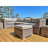 Monarch ~ Solid Core ~ 5 Seat Sectional, 2x Cube Tables & Ottoman