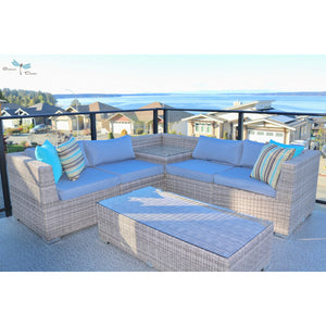 Monarch ~ Solid Core ~ 2x2 Corner Table Sectional and Coffee Table.