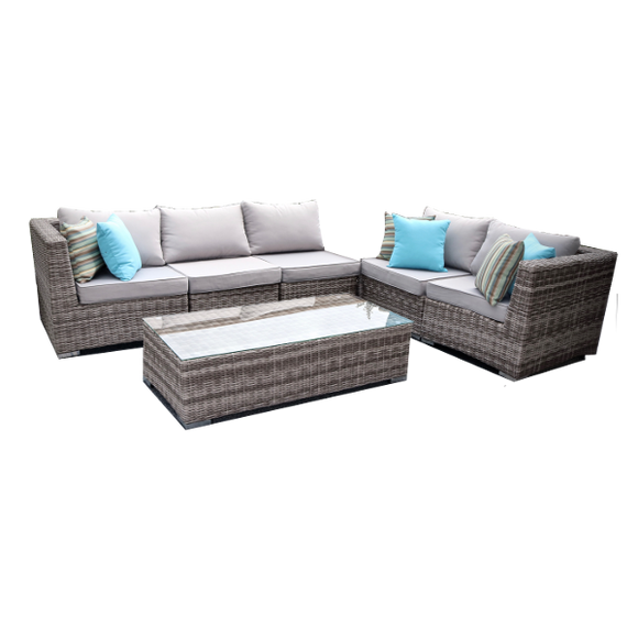 Monarch ~ Solid Core ~ 5 Seat Sectional and Coffee Table