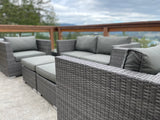 Smokey Owl ~ Solid Core ~ Duel Arm Chair & Ottoman, Love seat Combo